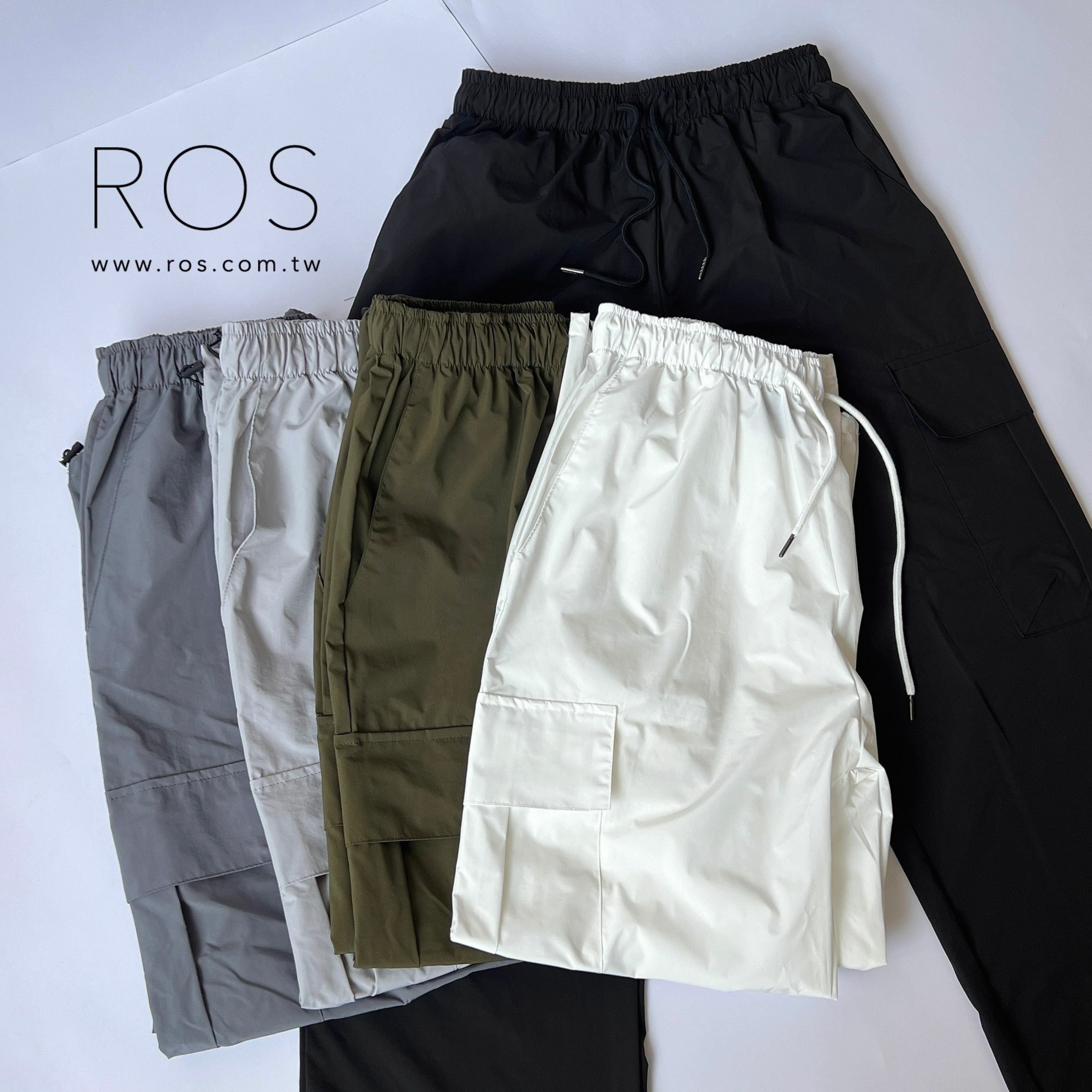 尼龍工裝長褲 (8colors)