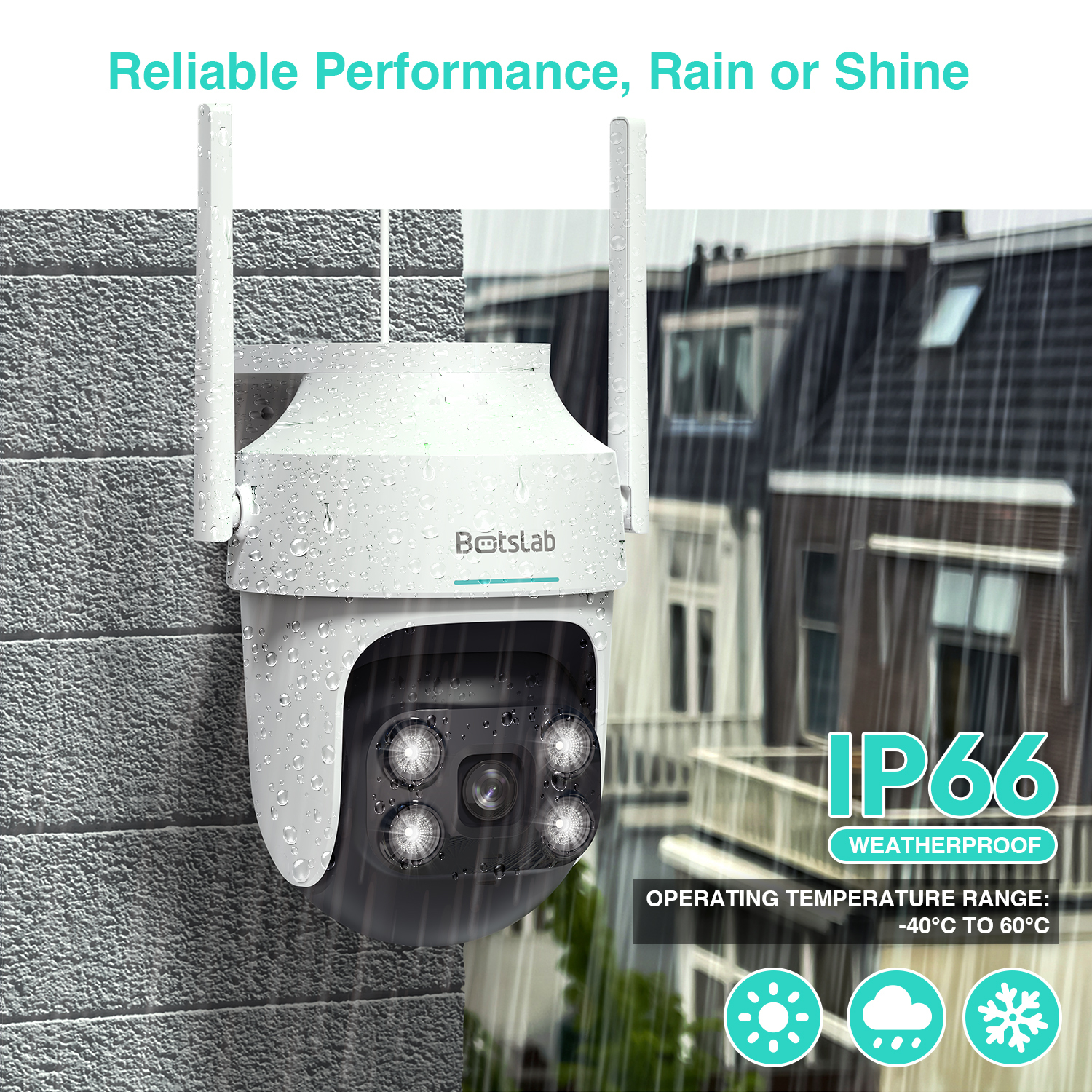 Botslab W312 AI 智能戶外攝影機 全景視野雲台版 2.5K