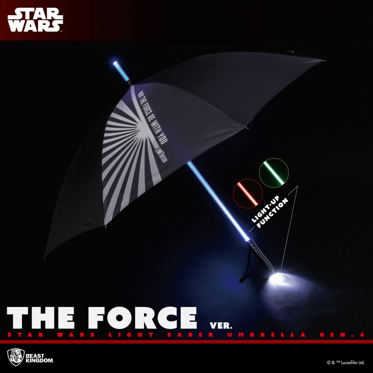 Star Wars Light Saber Umbrella Gen.4 （ 原力款）