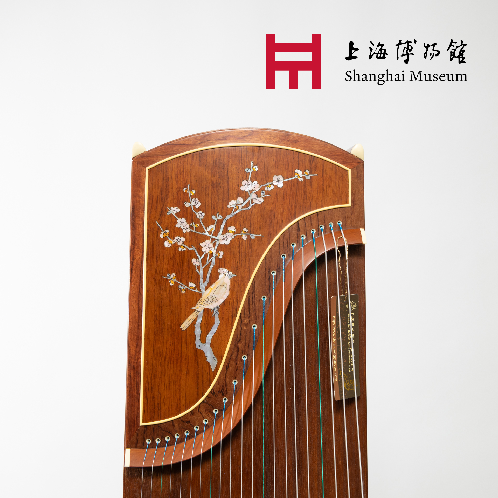 敦煌牌古夷蘇木螺鈿箏【白頭傲雪】