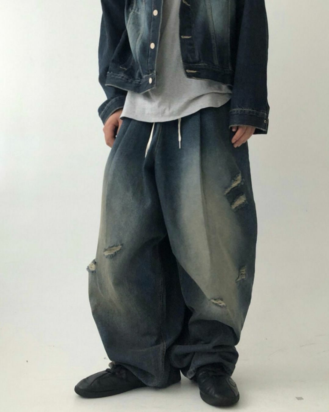 洗水超鬆身牛仔褲 P2602