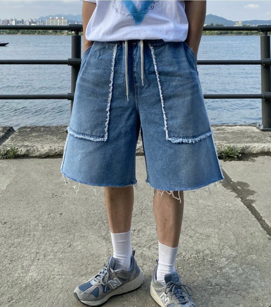 洗水牛仔短褲 P2548