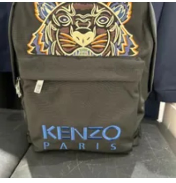 [S] KENZO PARIS TIGER BACKPACK,BLACK, 3612230318274 (SK161)