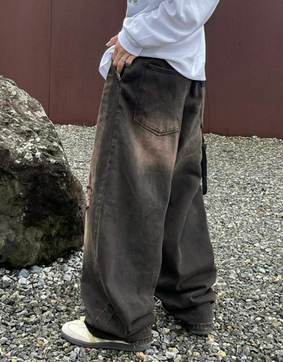 洗水鬆身牛仔褲 P2665