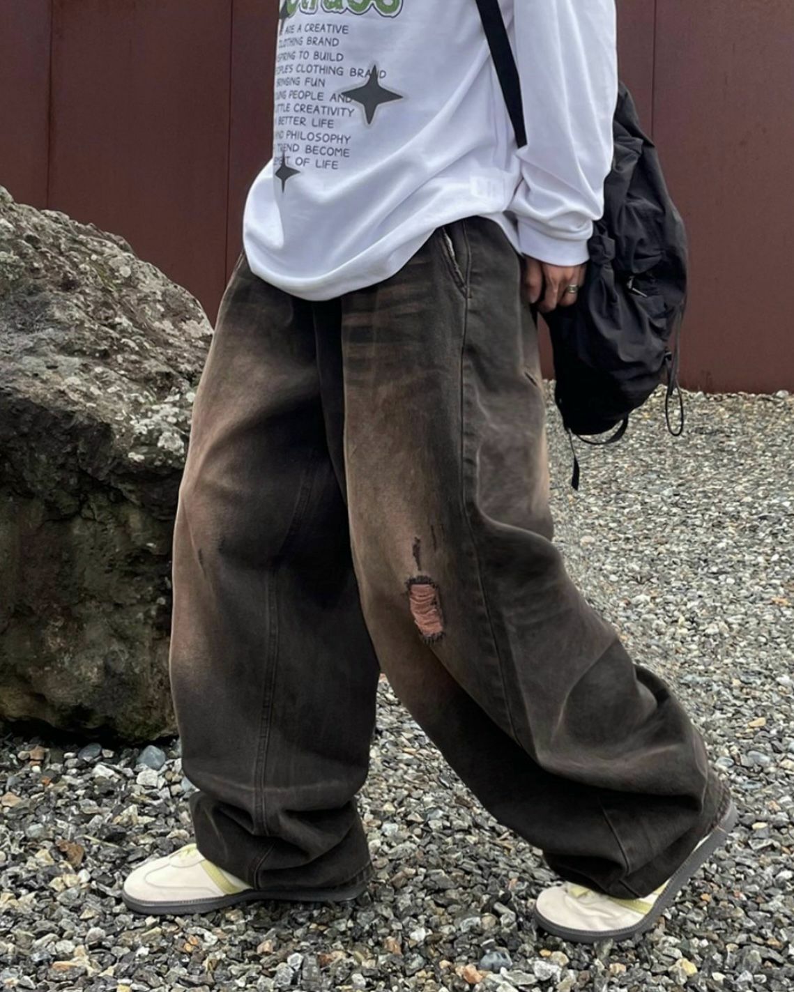 洗水鬆身牛仔褲 P2665