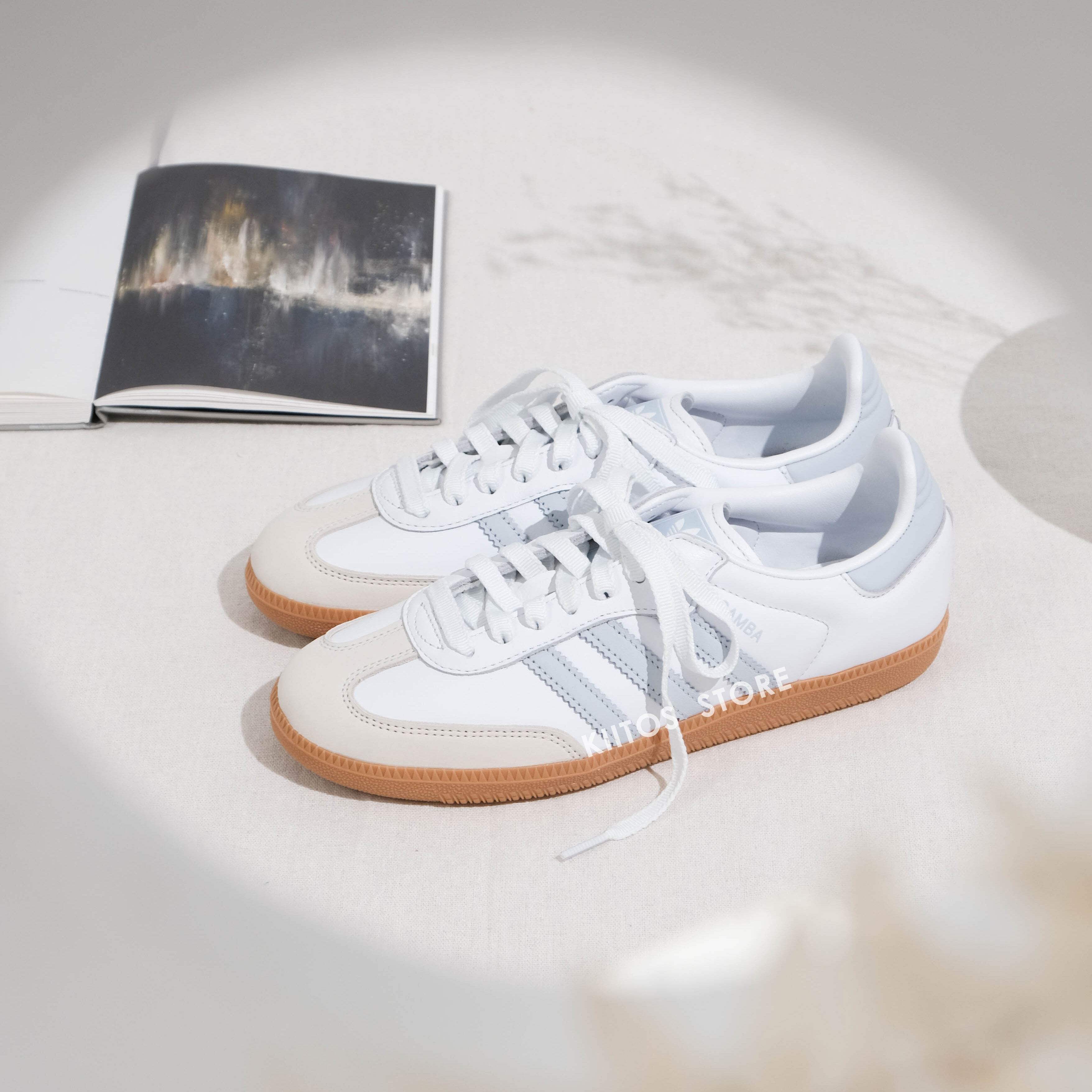 【預購】Adidas Samba OG White Halo Blue Gum 藍月光 桑巴鞋 德訓鞋 IE0877