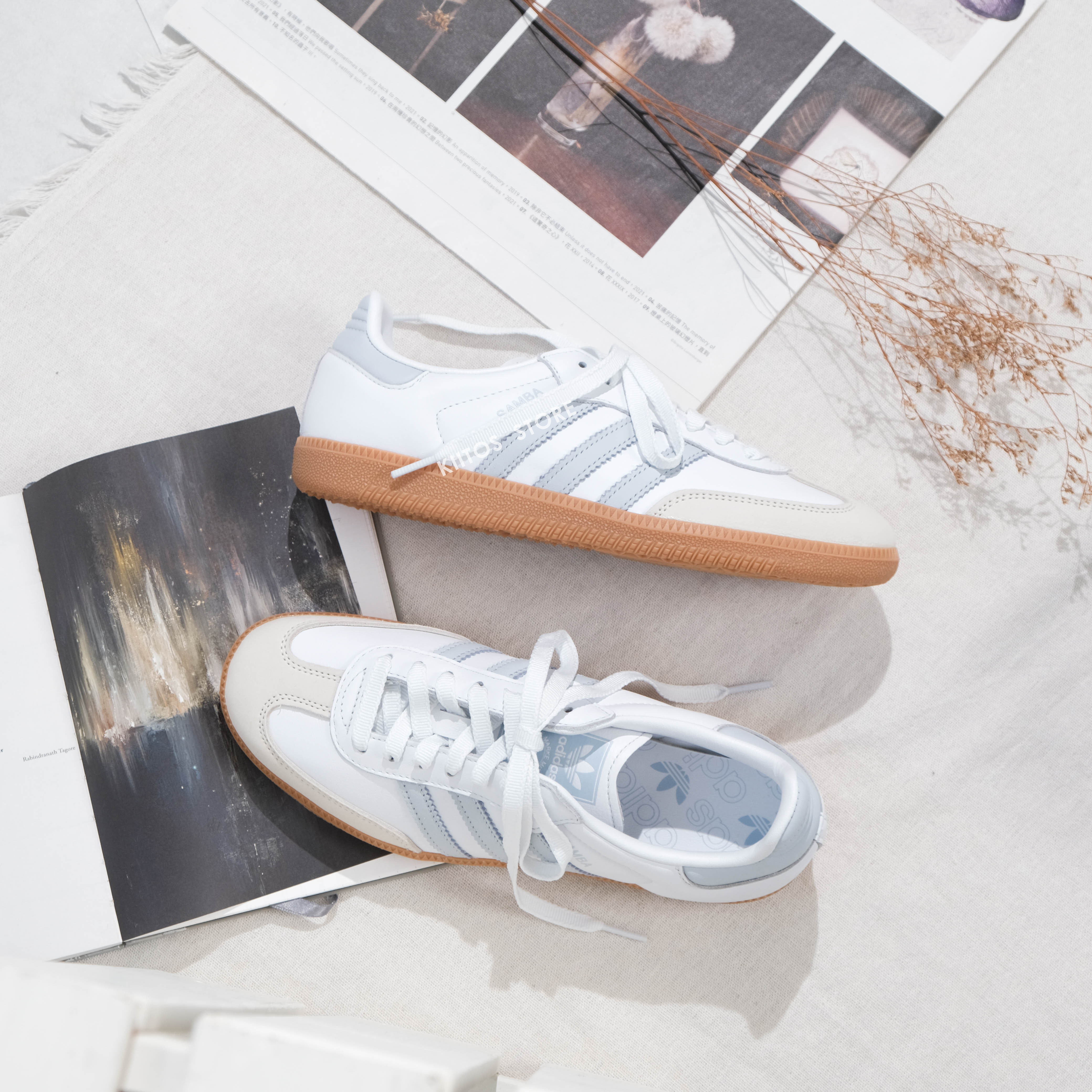 【預購】Adidas Samba OG White Halo Blue Gum 藍月光 桑巴鞋 德訓鞋 IE0877