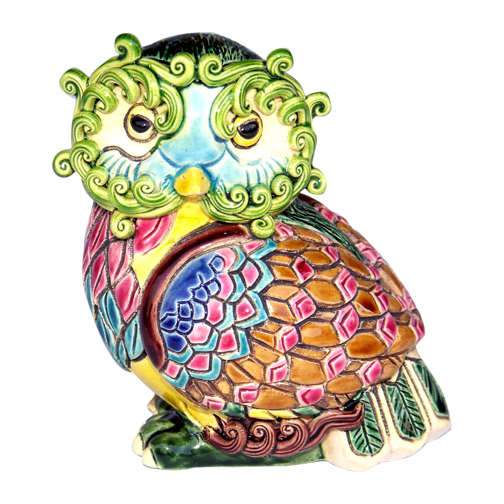 台灣國寶交趾陶｜貓頭鷹S