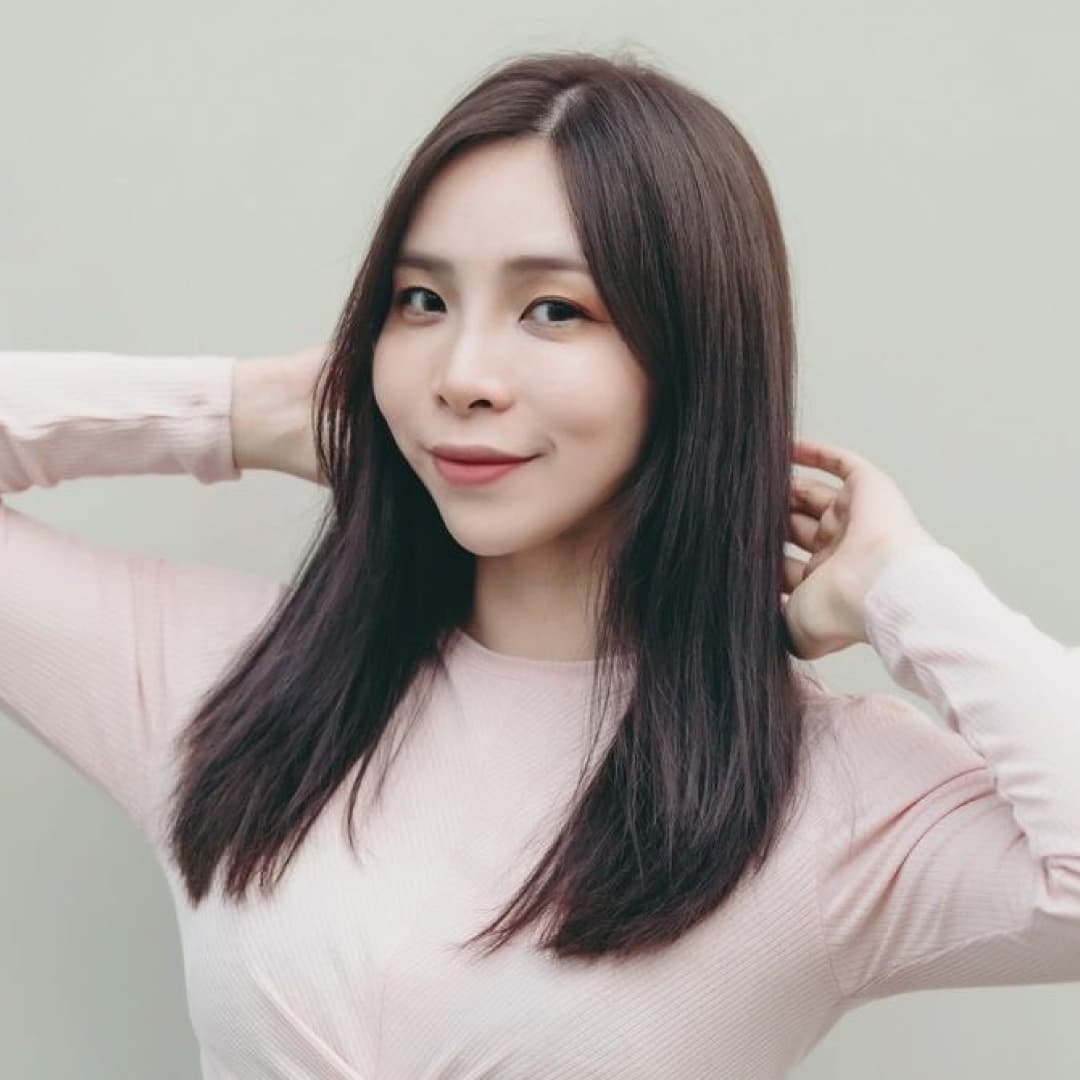 藤花紫髮色，小M染髮作品