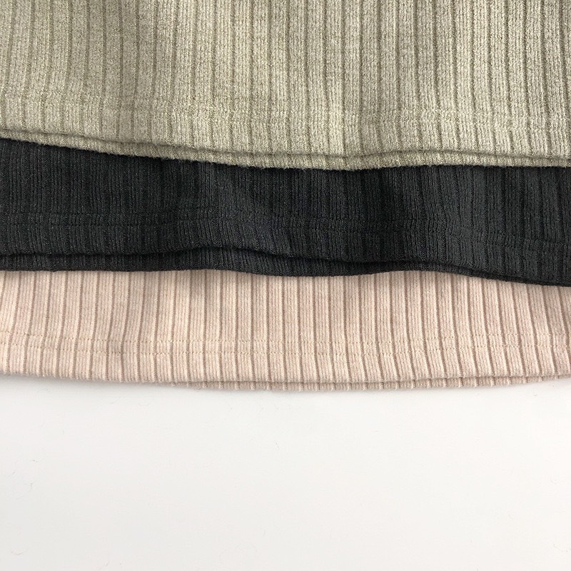 三色格子拼接針織上衣