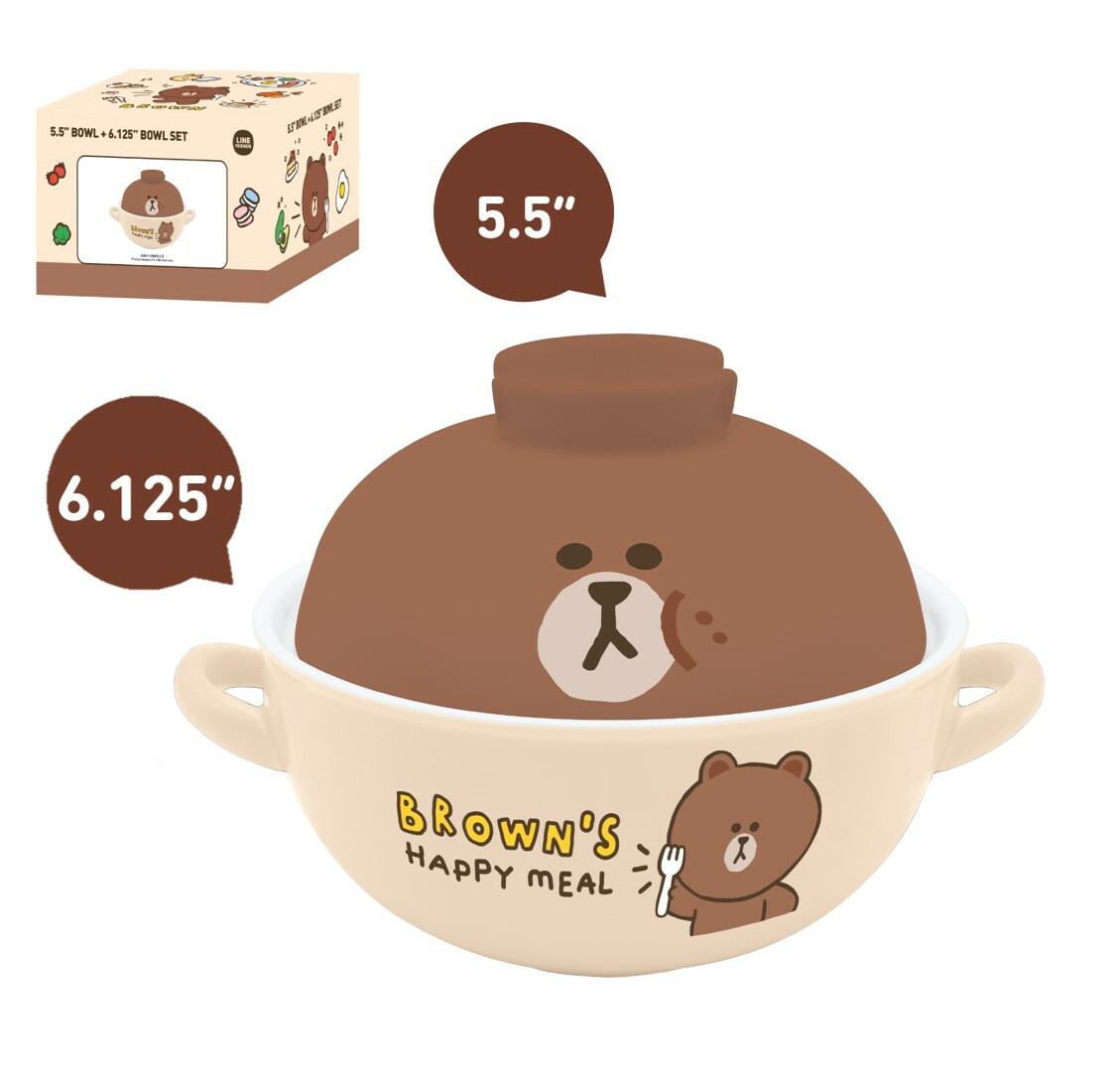 LINE FRIENDS  | 2P 陶瓷碗套裝