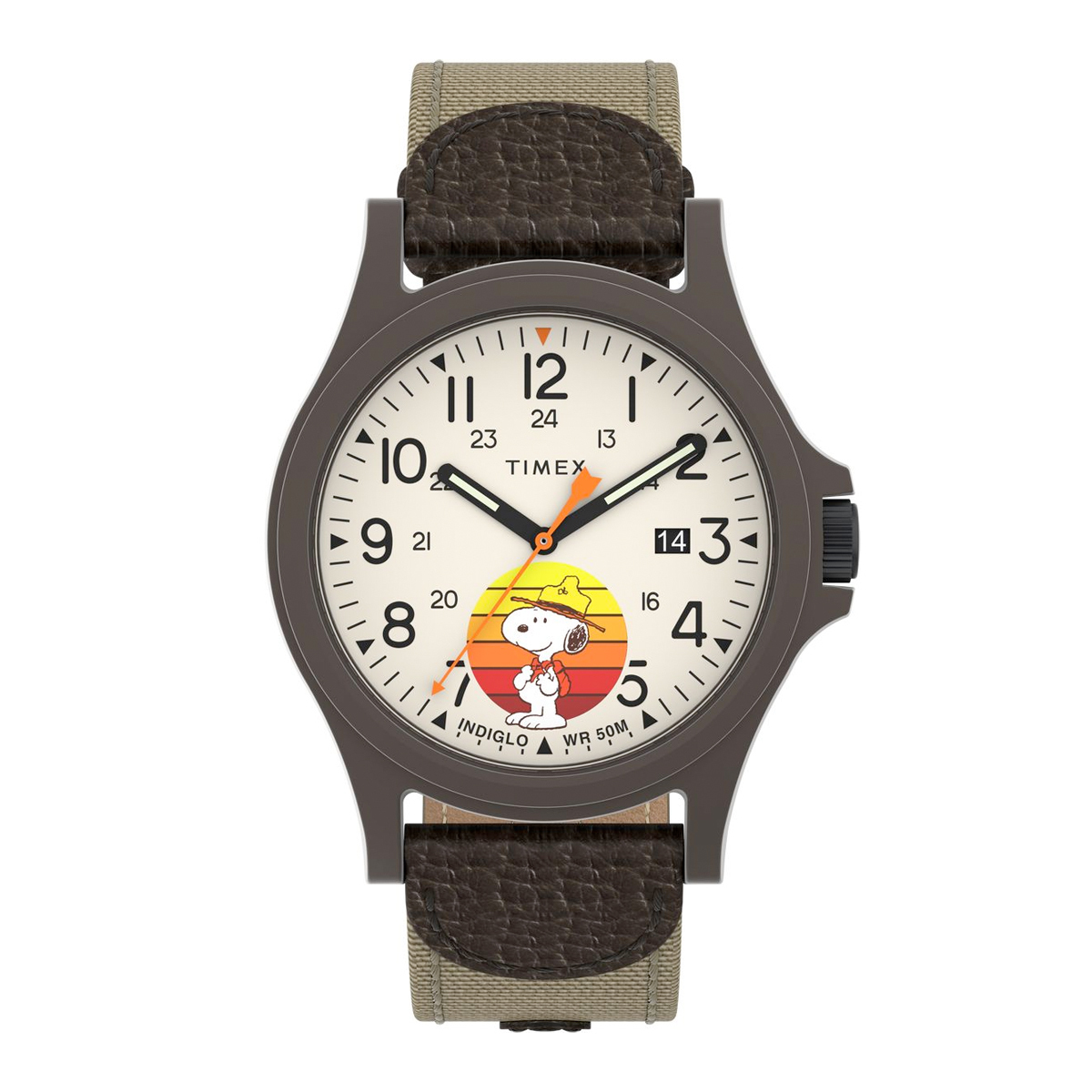 Timex Expedition x Peanuts 史努比 40mm 尼龍帶 石英錶 TW4B29200