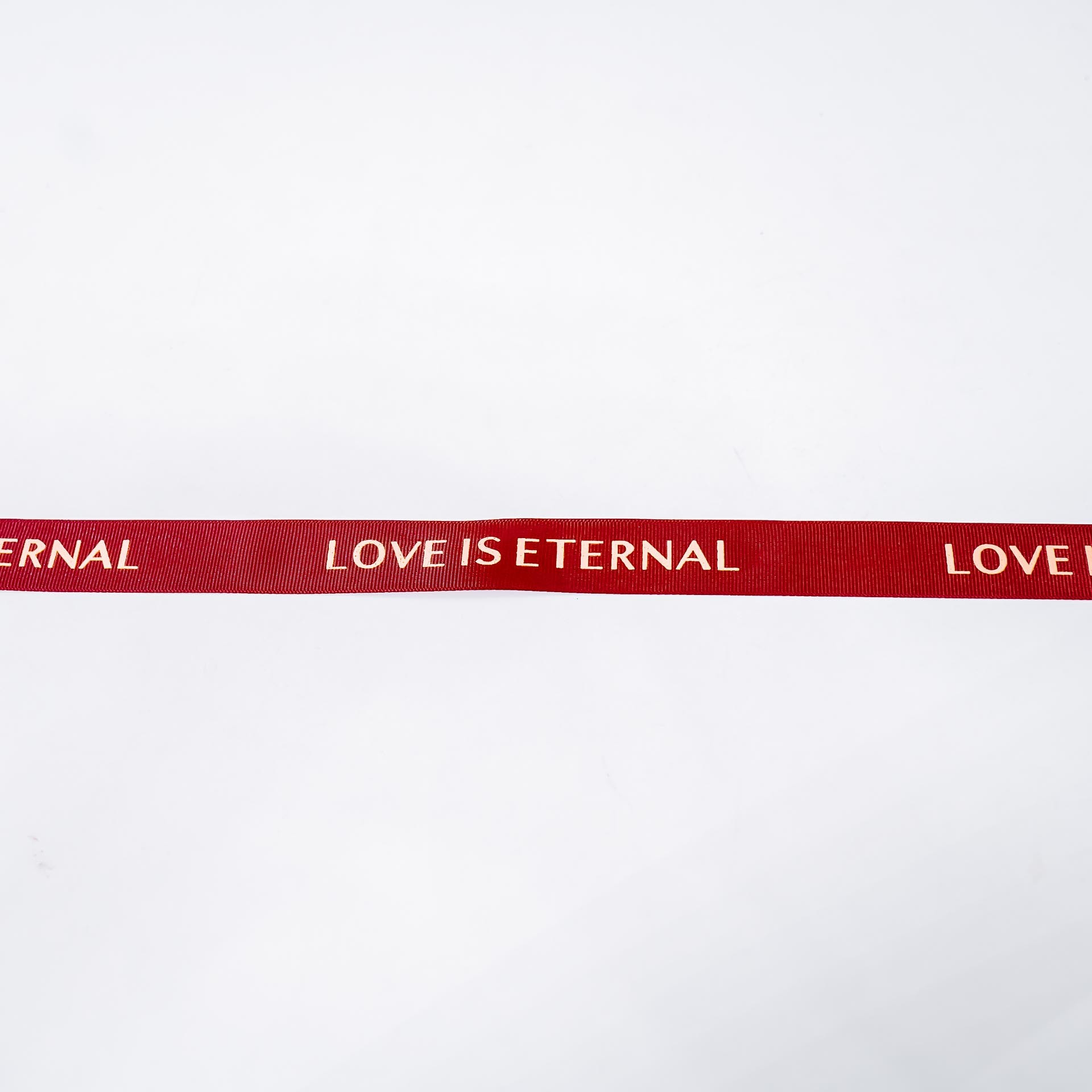 『精緻緞帶』燙金酒紅 LOVE IS ETERNAL