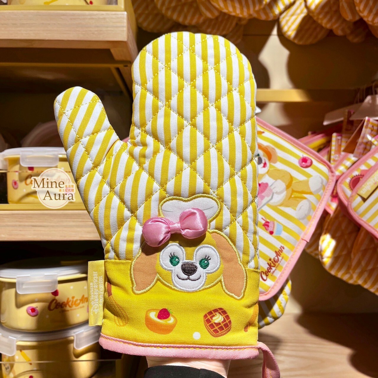 廚房烘焙系列 可琦安 餅乾 CookieAnn 隔熱手套+隔熱墊 2入組 -上海迪士尼樂園