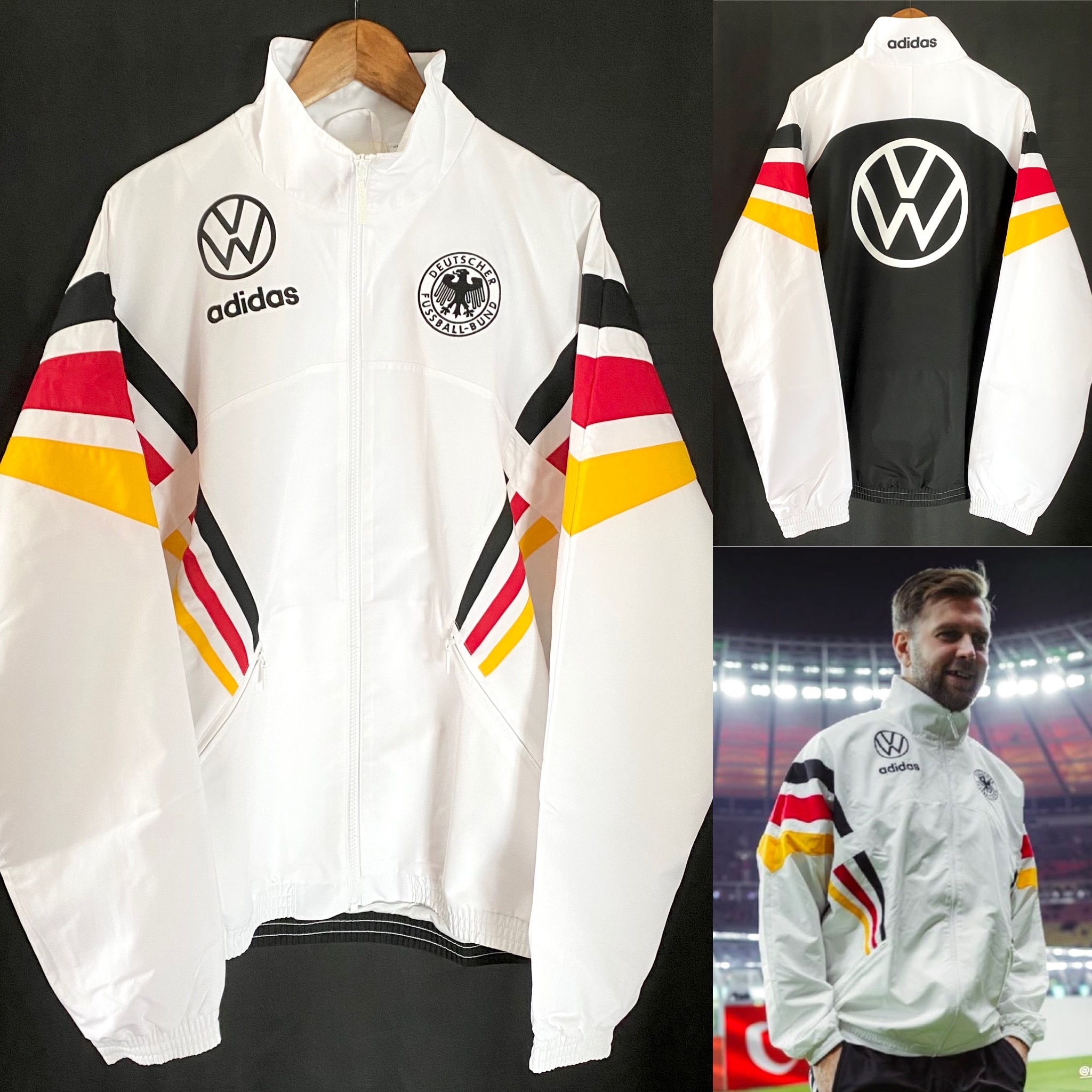 Germany 1996 UEFA Euro Adidas Official Retro Jacket