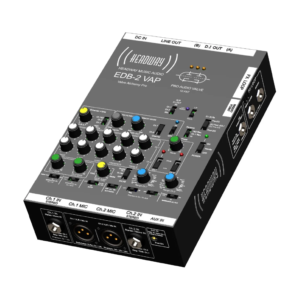 Headway Headway / EDB-2 VAP 真空管 雙軌前級/DI (吉他、貝斯、烏克麗麗可用) — 三峽烏克麗麗