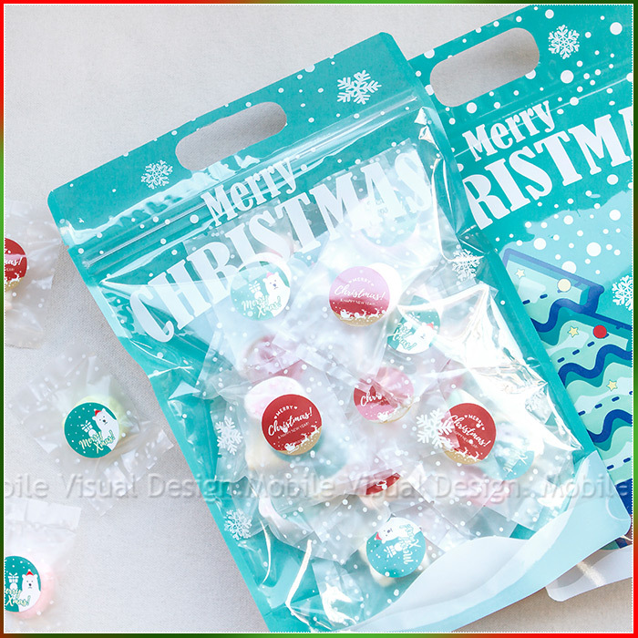 耶誕快樂雪人糖果袋 (綜合棉花糖30入) 聖誕禮物 交換禮物