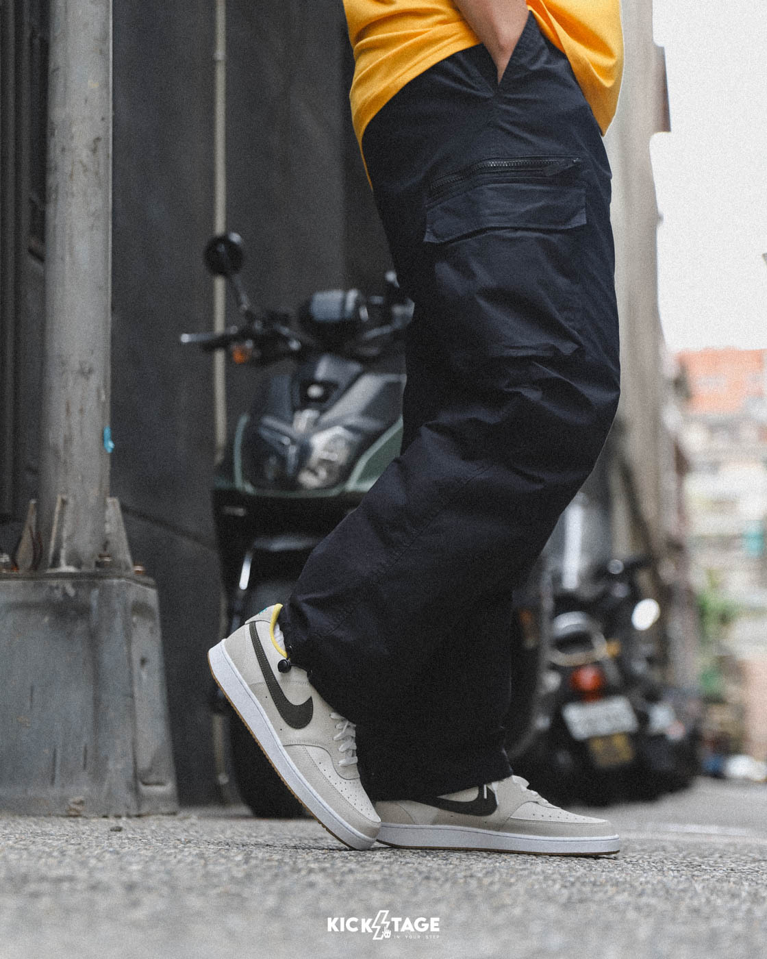 男鞋 NIKE COURT VISION LO 卡其黃綠 低筒 經典 復古 休閒鞋【FV3630-131】