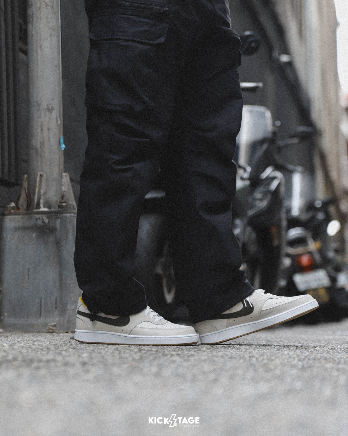 男鞋 NIKE COURT VISION LO 卡其黃綠 低筒 經典 復古 休閒鞋【FV3630-131】