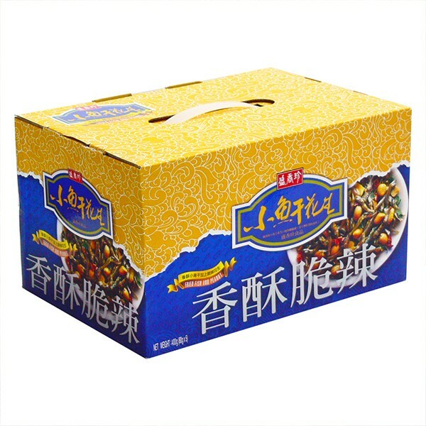 （箱購）盛香珍 小魚干花生禮盒400g x4盒/箱