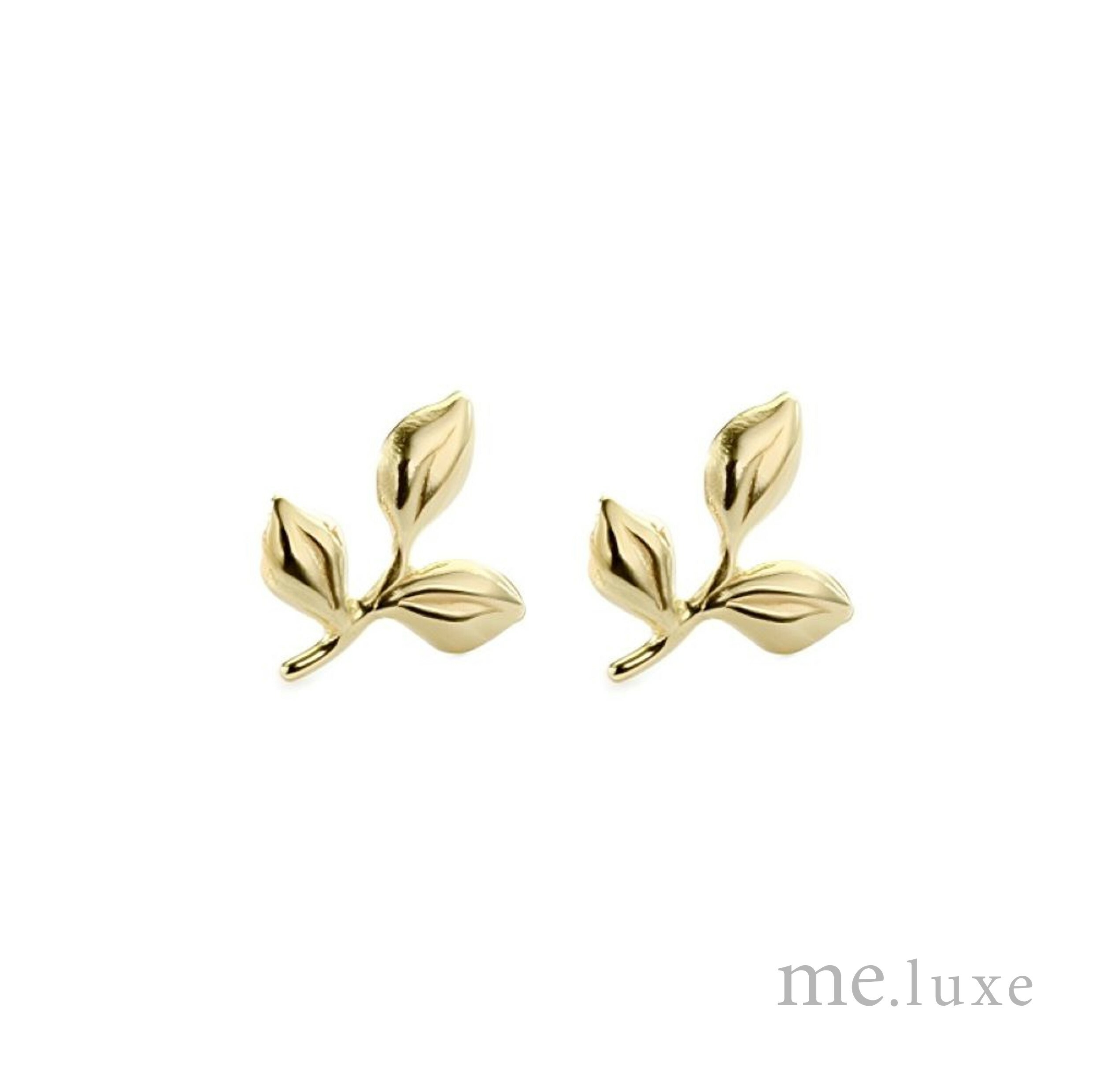 【me.luxe】K10紫藤葉耳環