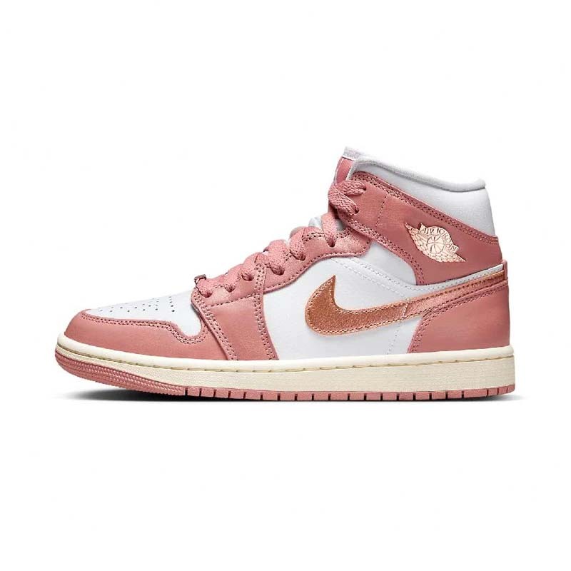 Air Jordan 1 Mid SE "Red Stardust" 金屬乾燥玫瑰 女鞋 FB9892-670 [台灣現貨]
