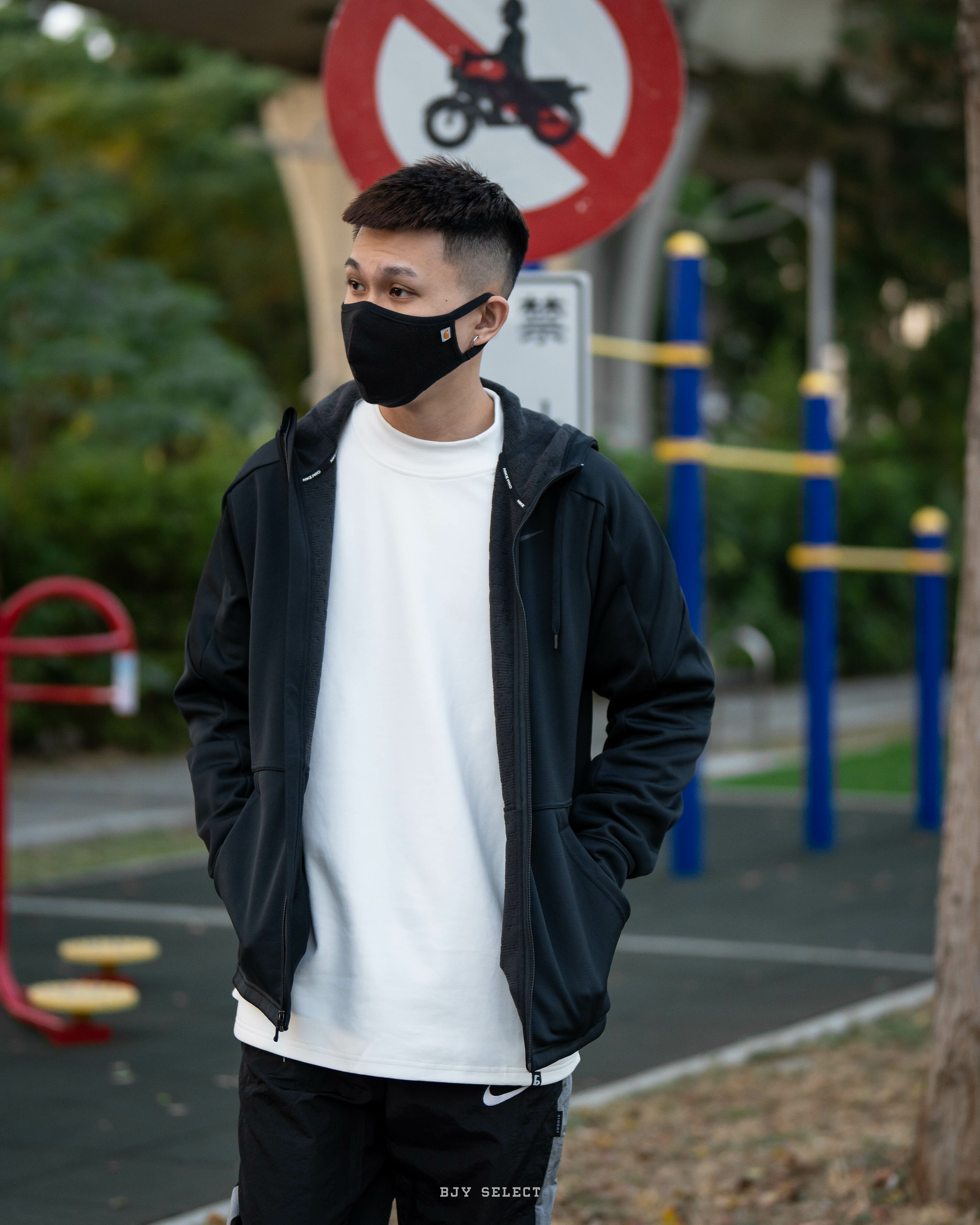 #現貨 NIKE  THERMA 保暖 鋪棉 口袋拉鍊外套 CU7359-010 黑