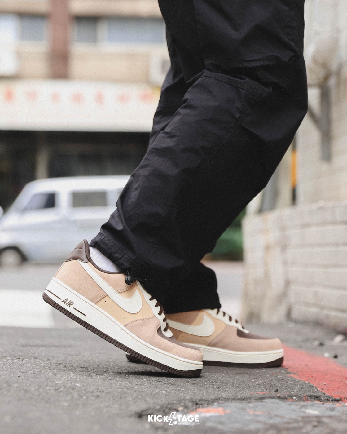 男鞋 NIKE AIR FORCE 1 07 LV8 咖啡 麂皮 奶油底 經典 休閒鞋【FB8878-200】AF1