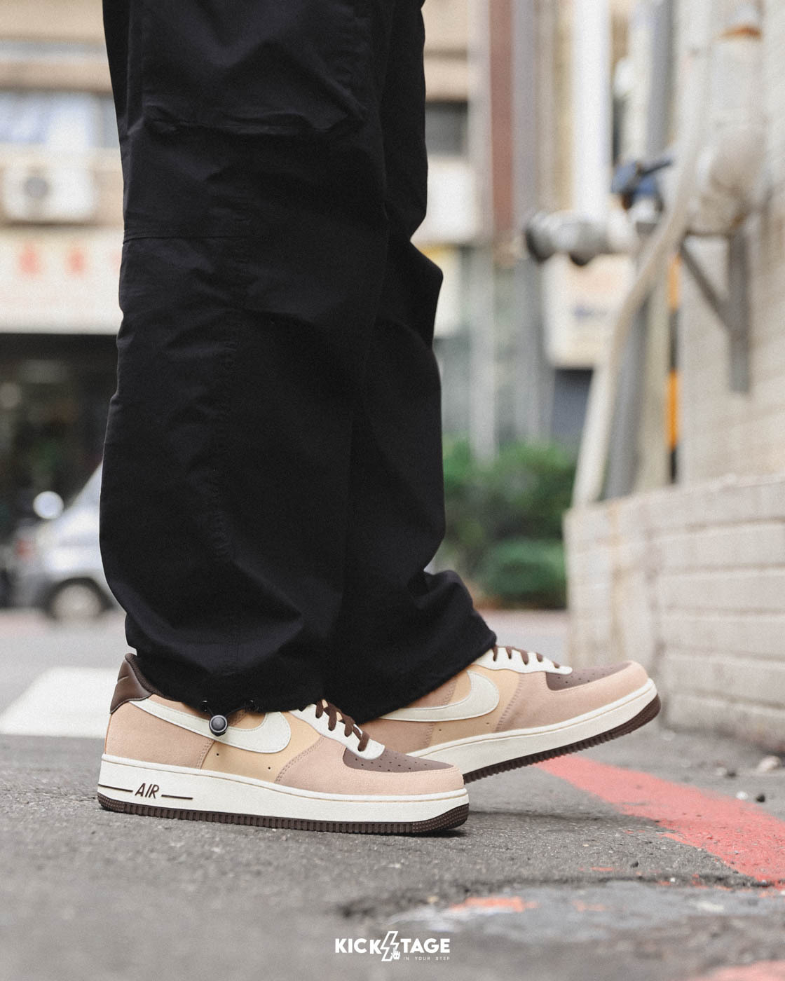 男鞋 NIKE AIR FORCE 1 07 LV8 咖啡 麂皮 奶油底 經典 休閒鞋【FB8878-200】AF1