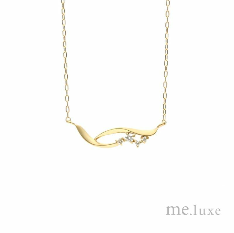 【me.luxe】K10水漾6分鑽石鍊