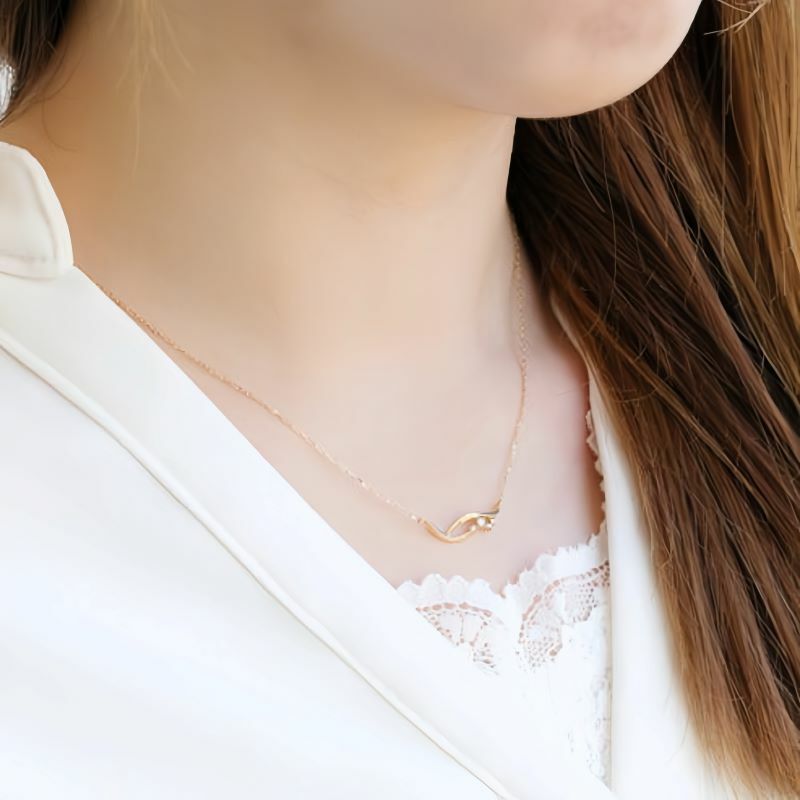 【me.luxe】K10水漾6分鑽石鍊