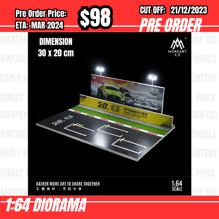 PO-$98 * Moreart * 1:64 Racing Car Diorama - FIA GT [OD14/12]