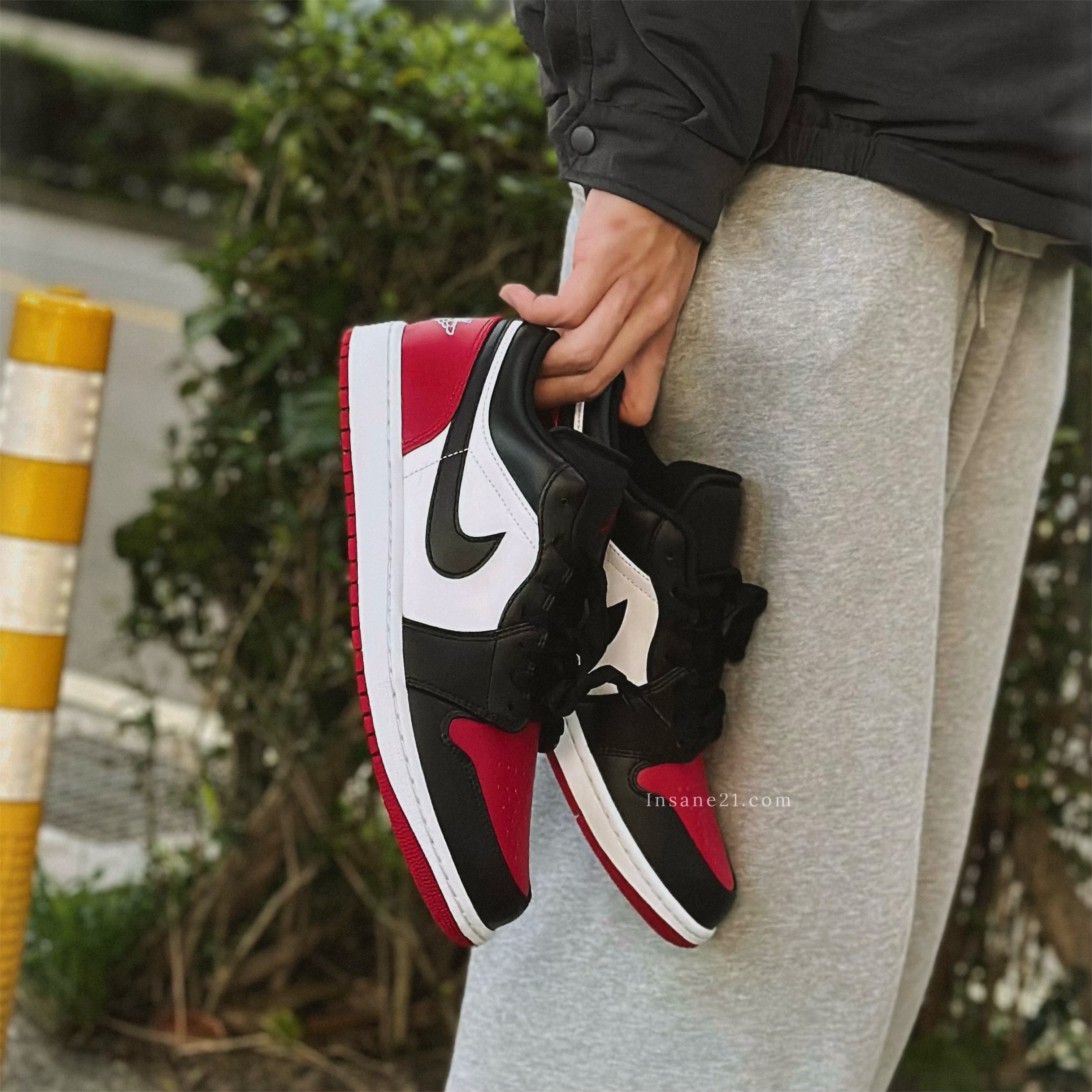 NIKE AIR JORDAN 1 LOW BRED TOE 黑紅腳趾 低筒 553558-161