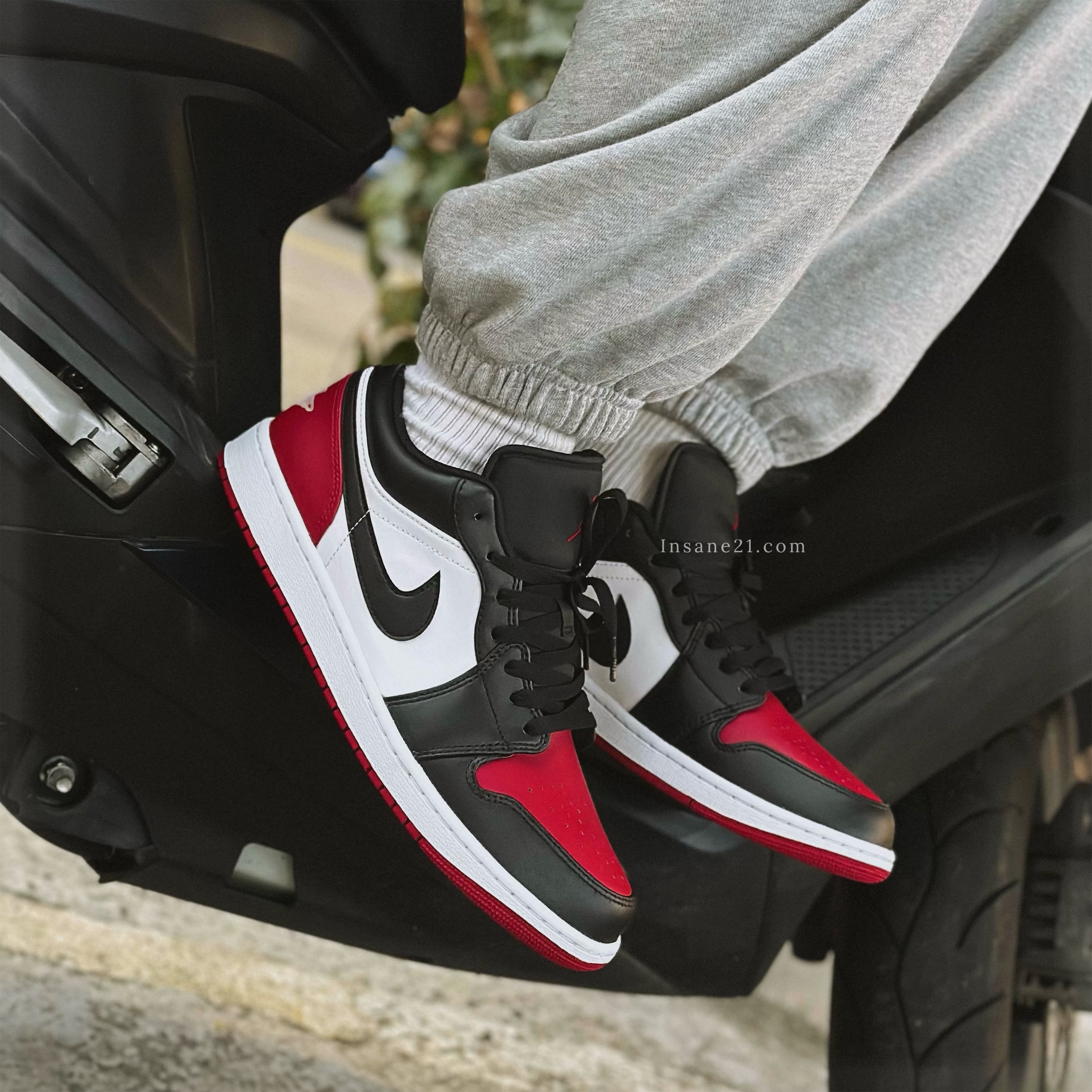 NIKE AIR JORDAN 1 LOW BRED TOE 黑紅腳趾 低筒 553558-161