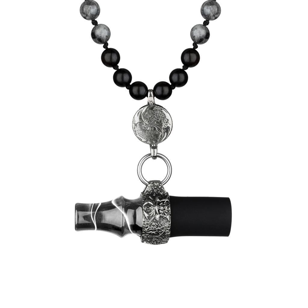 Japona Mouthtip Bead Koi to Bizu - Grey