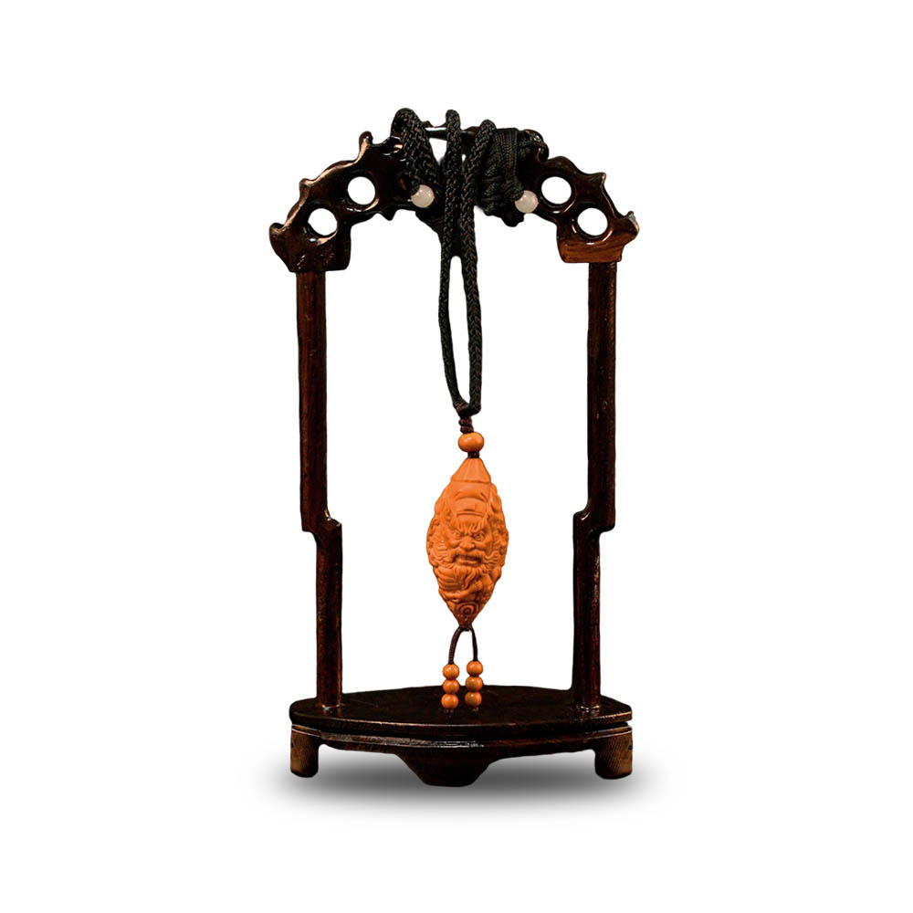 【菩提居】欖雕伏魔大帝護身組(微雕鍾馗)