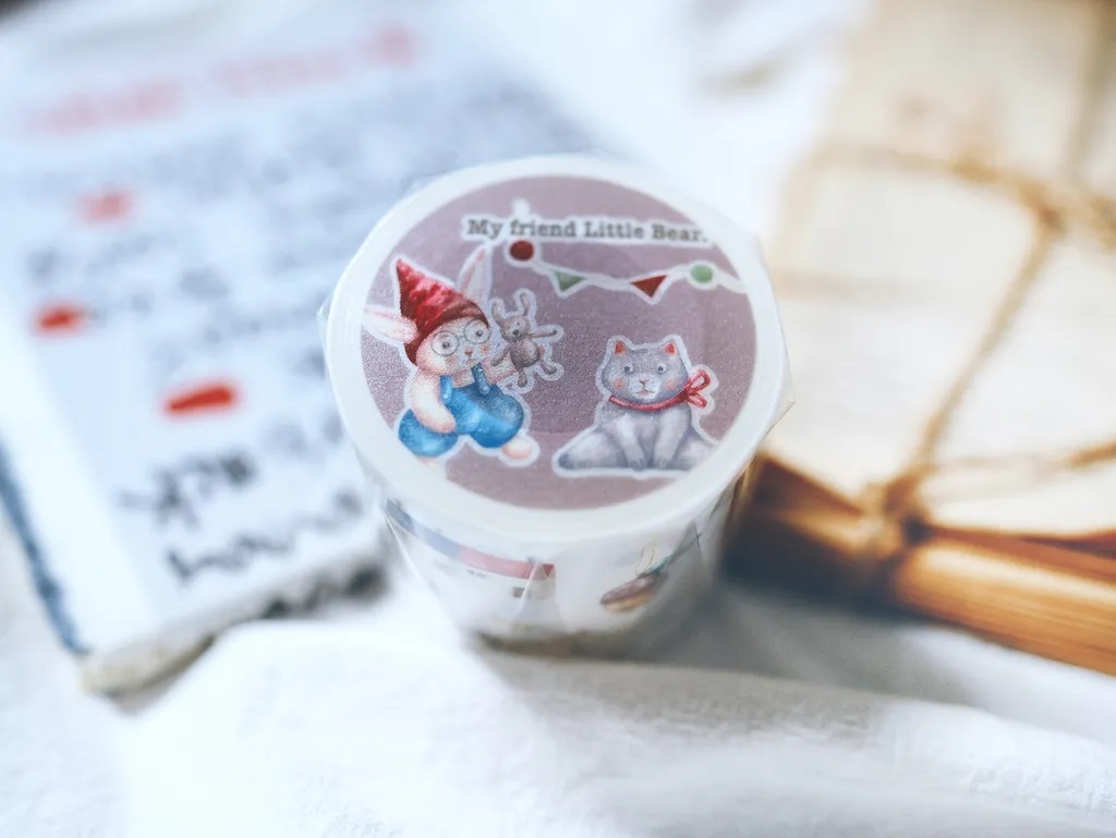 Sonia．兔娃心曲:玩具樂章 5cm日本和紙膠帶 <整捲/分裝>