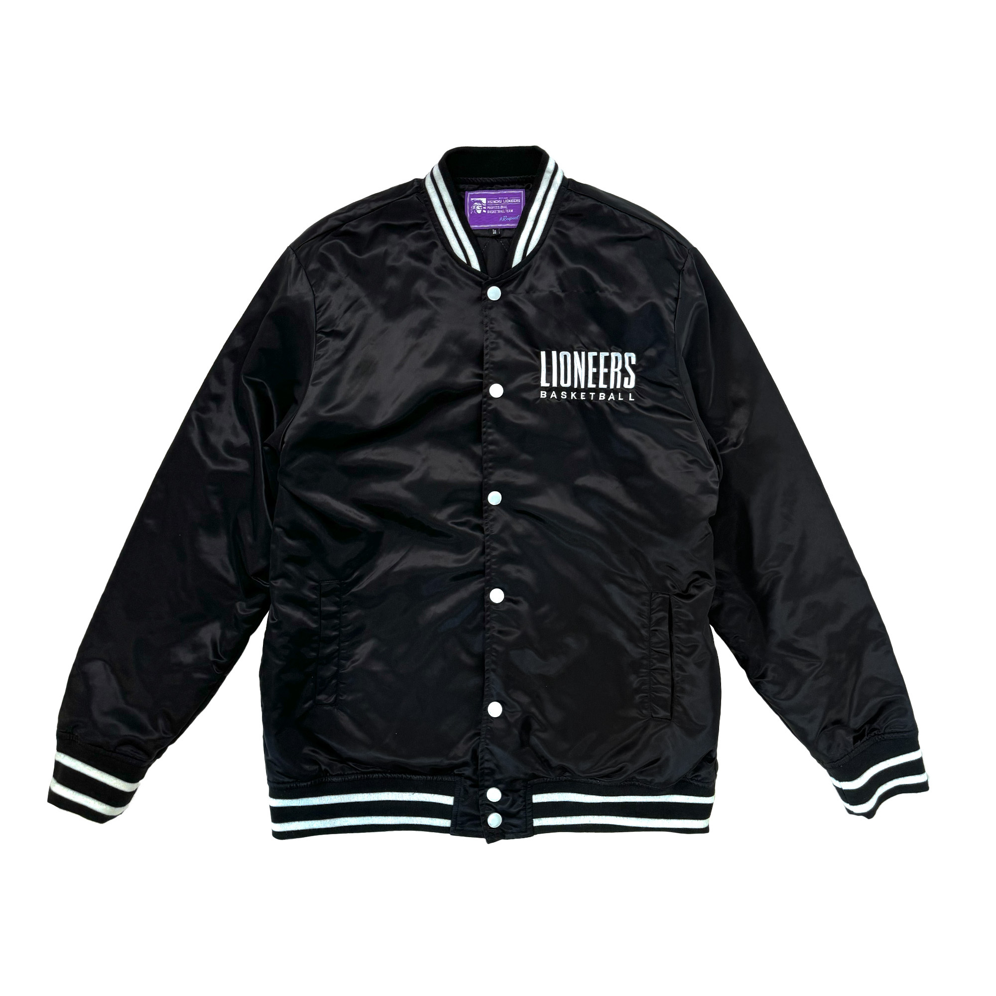 23-24 LIONEERS籃網棒球外套｜黑