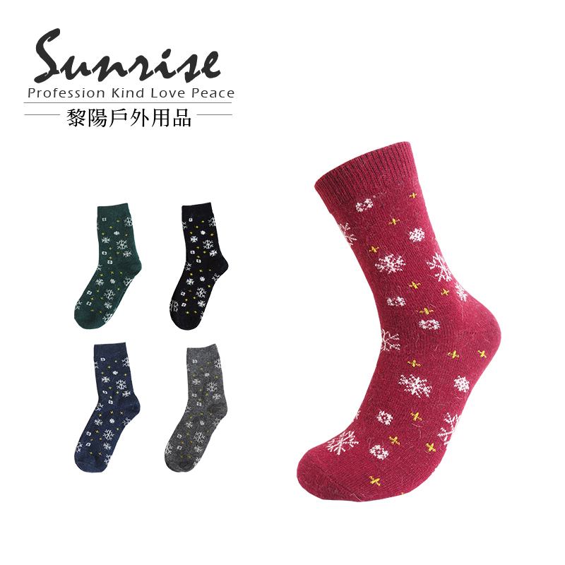 中筒雪花羊毛襪 (6色) WOOL/透氣吸汗/保暖舒適/彈性耐磨/輕量柔軟 44CFA54814