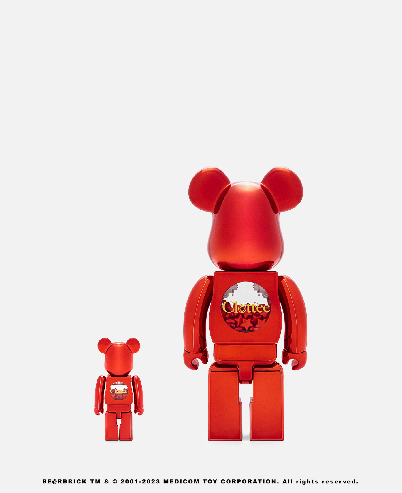 CLOTTEE x ATMOS X MEDICOM TOY】100% & 400% BE@RBRICK