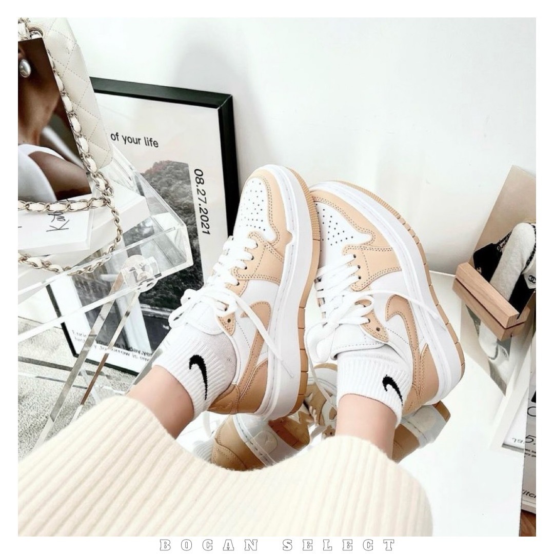 NIKE AIR JORDAN 1 奶茶厚底（DH7004-102）