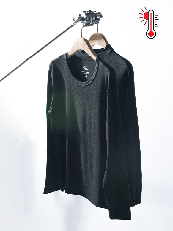 石墨烯加熱保暖 發熱衣 圓領/微高領