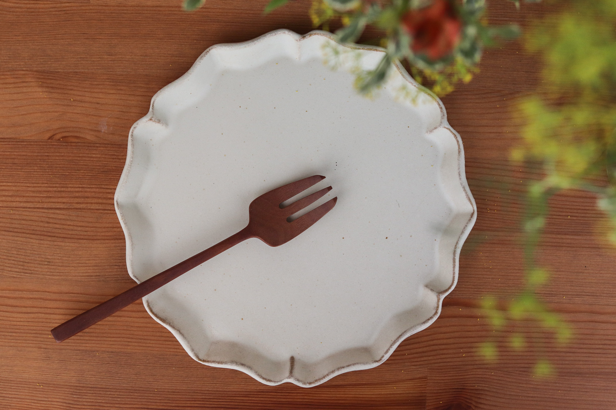 Mashiko Yaki 益子燒 若林健吾 西洋花邊皿