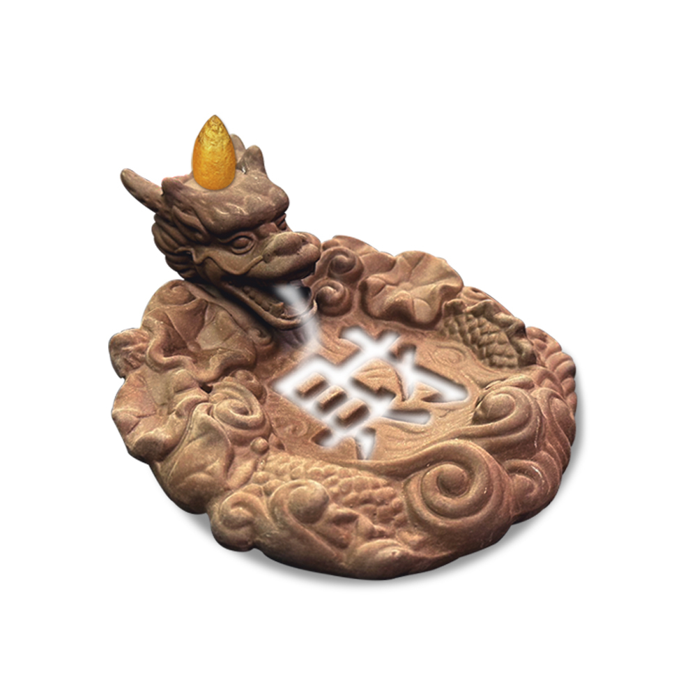 【菩提居】神龍吐財香爐座
