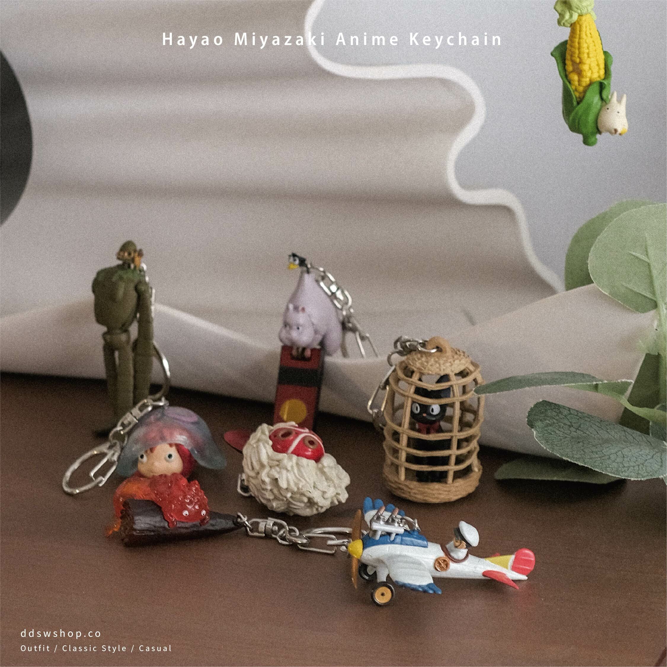 宮崎駿 鑰匙圈 keychain 卡西法 龍貓 胖貓