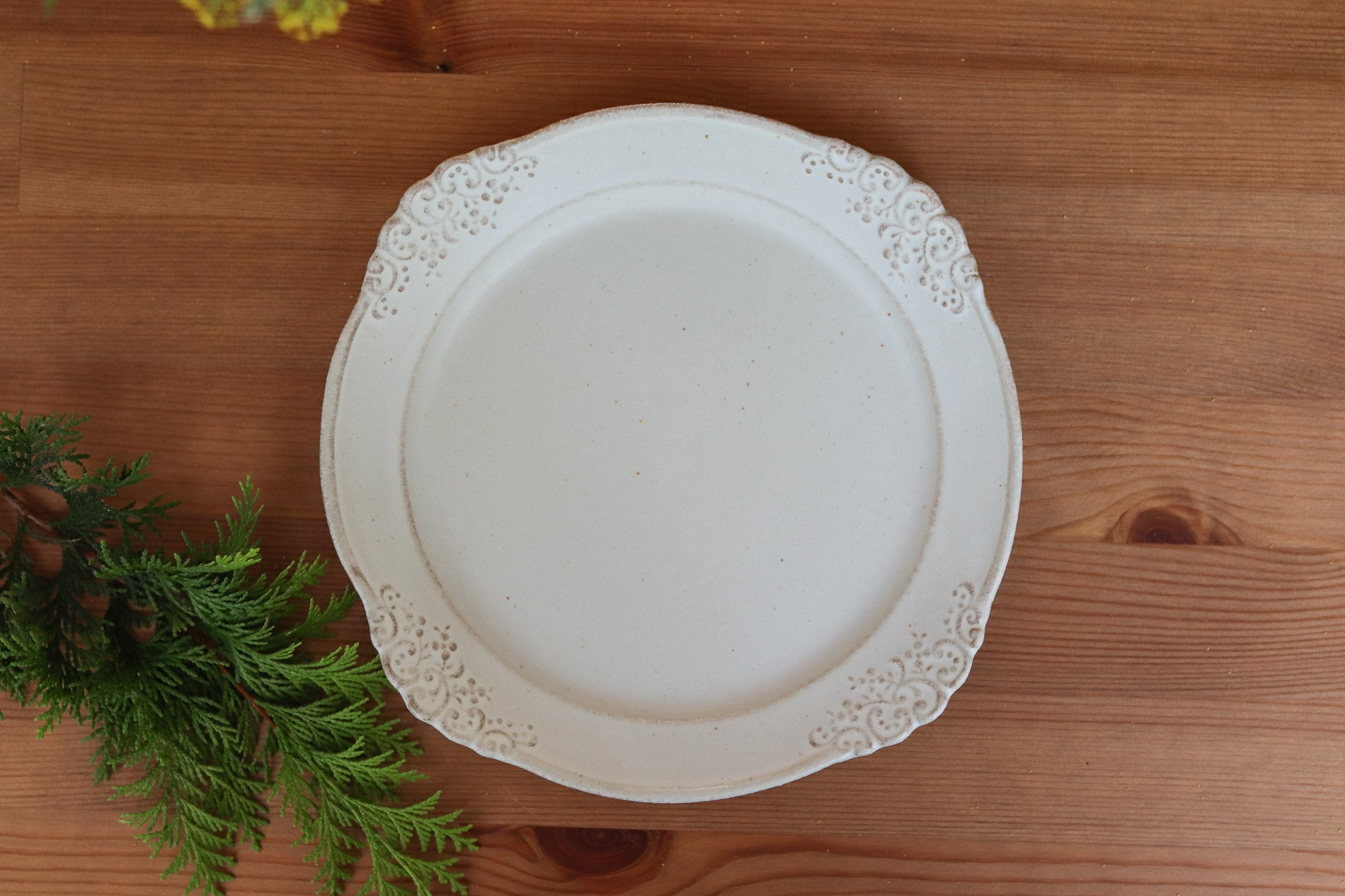 Mashiko Yaki 益子燒 若林健吾 Reale 蕾絲花邊 圓盤