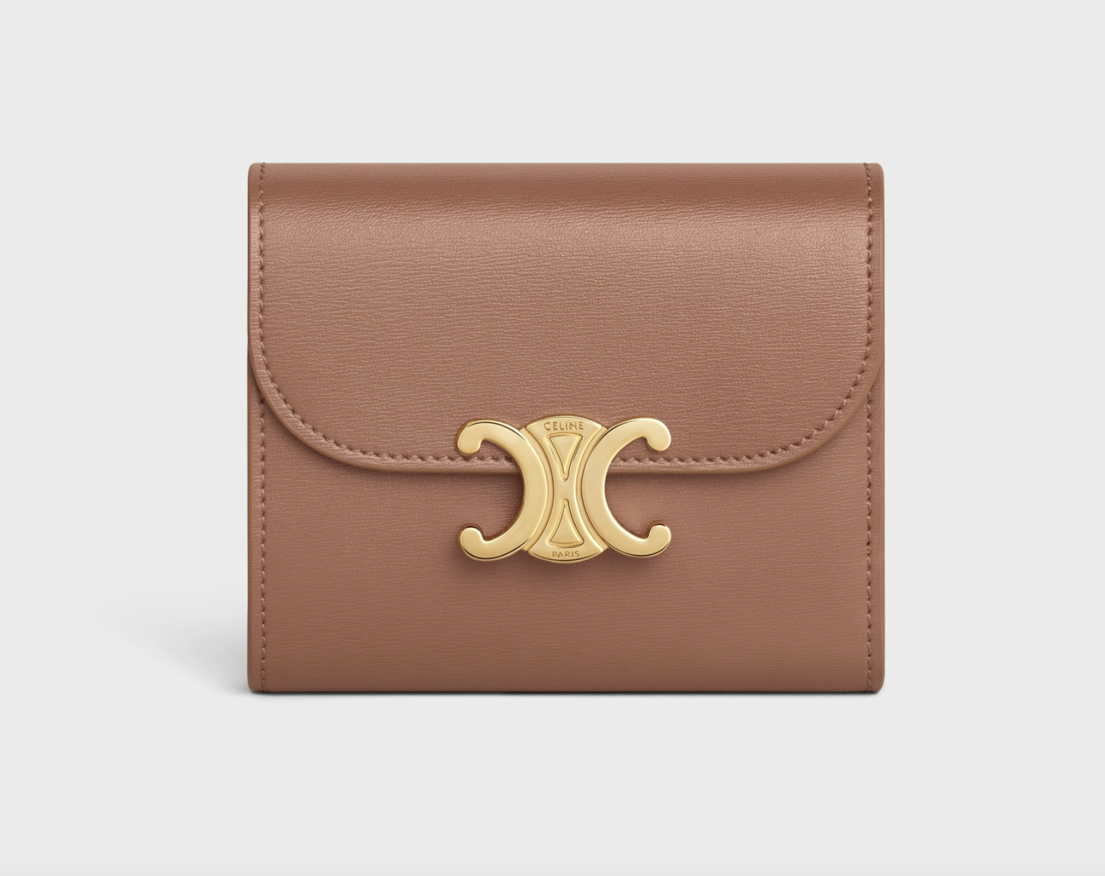 Celine Triomphe Wallet Small in Shiny Calfskin Black - Unboxing in detail