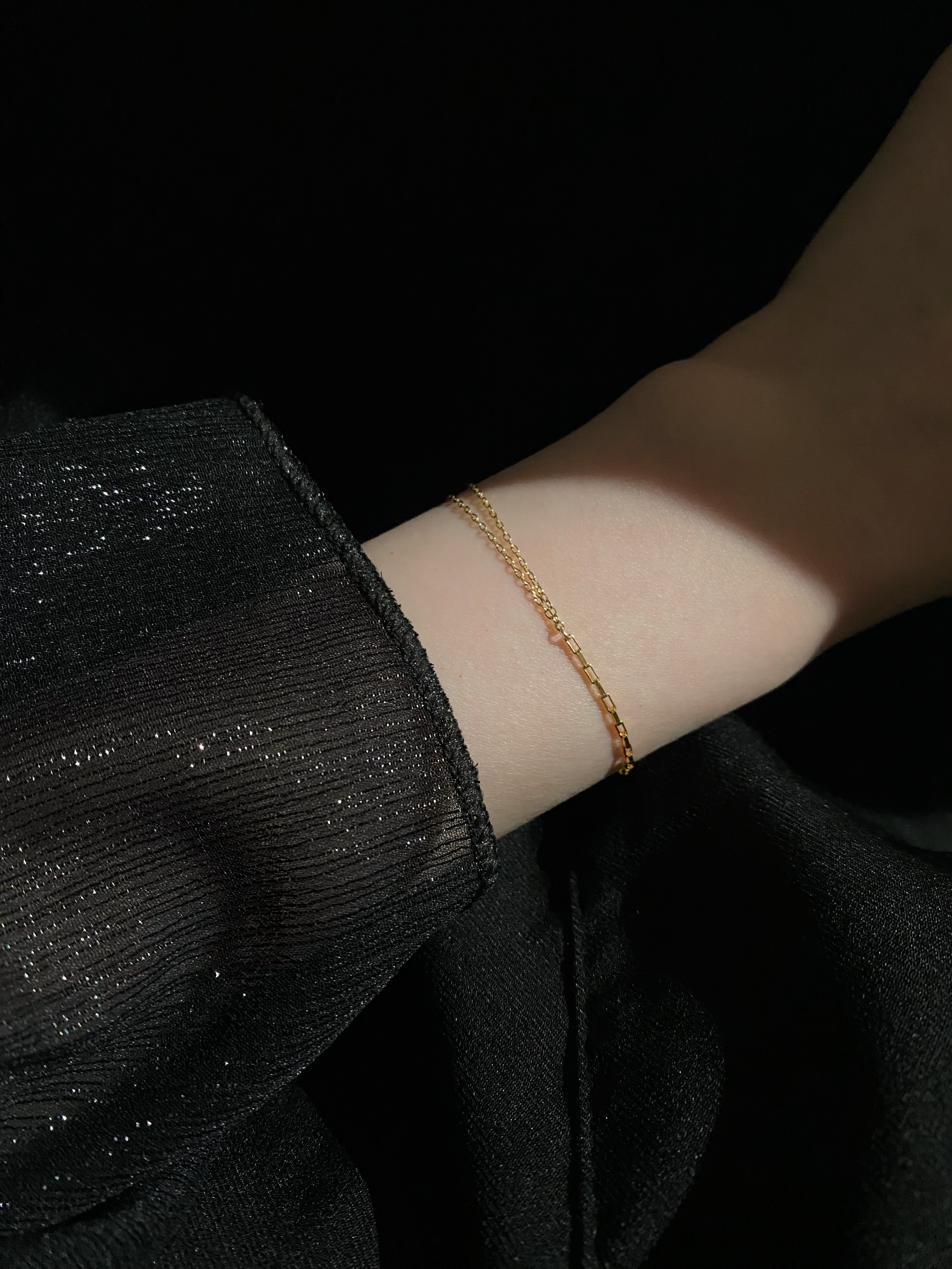 對折長方塊手鍊