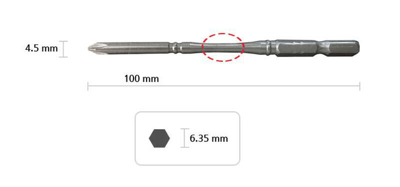＊中崙五金【附發票】牧田 單頭十字起子頭 A-57467 (一卡3支）PH1*長100mm (細長) 六角起子頭 附磁