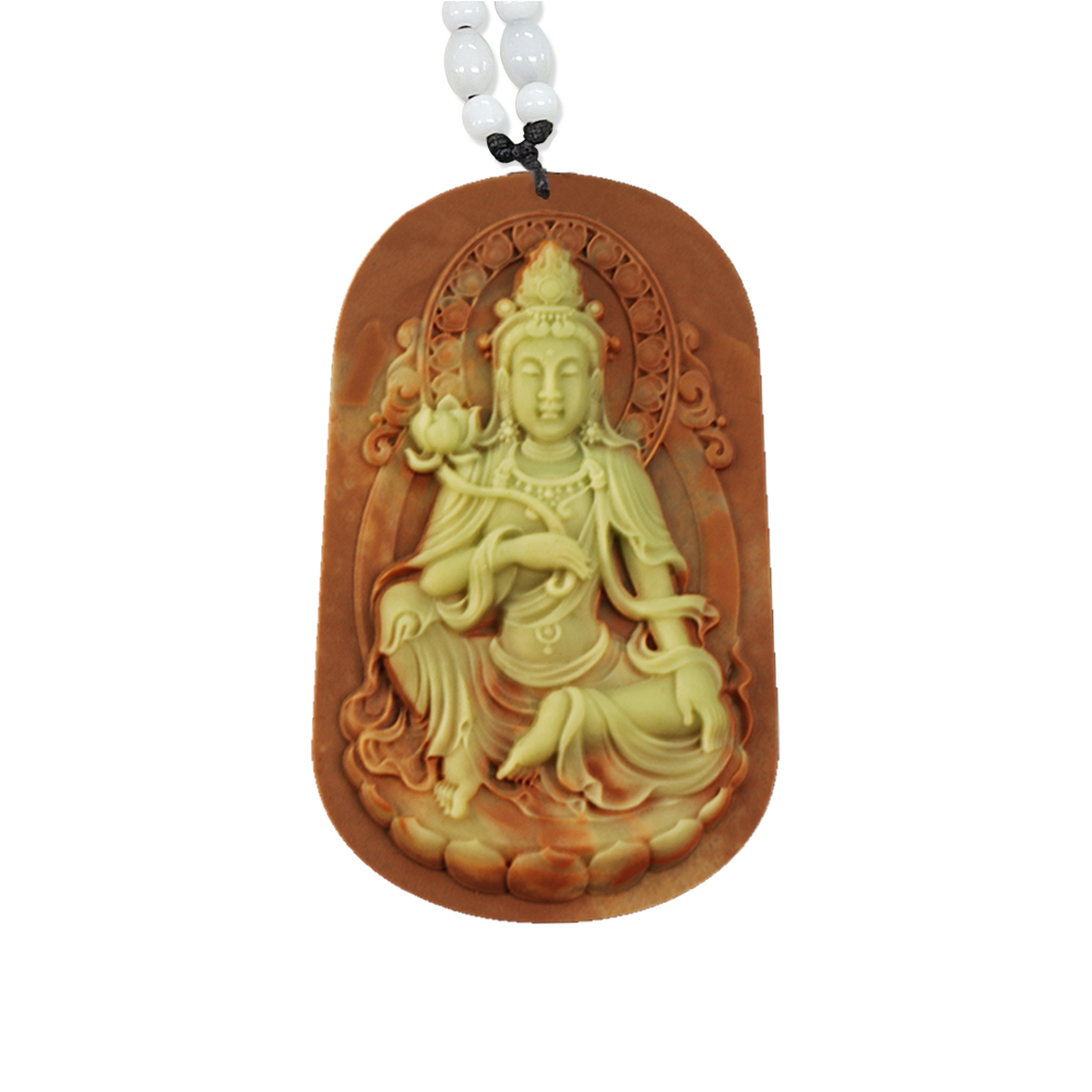 【菩提居】紫袍玉持蓮觀音吊墜 (廠商直出、不參加免運及滿額贈優惠)